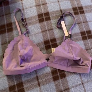 Victoria’s Secret Purple Bralette Bra Size L NWT